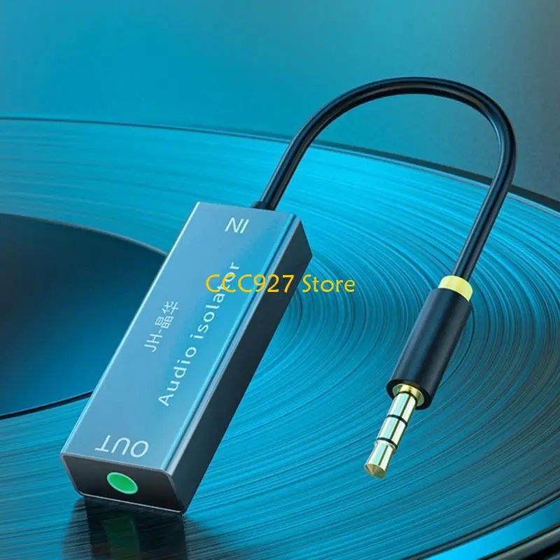 B03F Aux Noise Reducer Ground Loop Noise Isolator 3.5mm Isolator Auido Humming Hissing Buzzing Noise