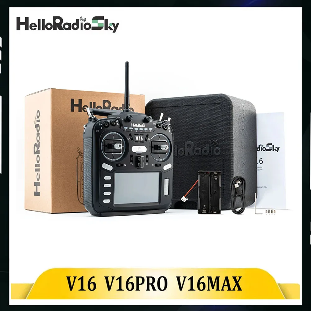 

HelloRadio V16 PRO MAX передатчик ELRS 4в1 2,4 ГГц левая дроссельная заслонка с дистанционным управлением для самолета FPV Racing Drone Aircraft