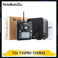 HelloRadio V16 PRO MAX Transmitter ELRS 4in1 2.4GHz Left Hand Throttle Remote Control for Airplane FPV Racing Drone Aircraft