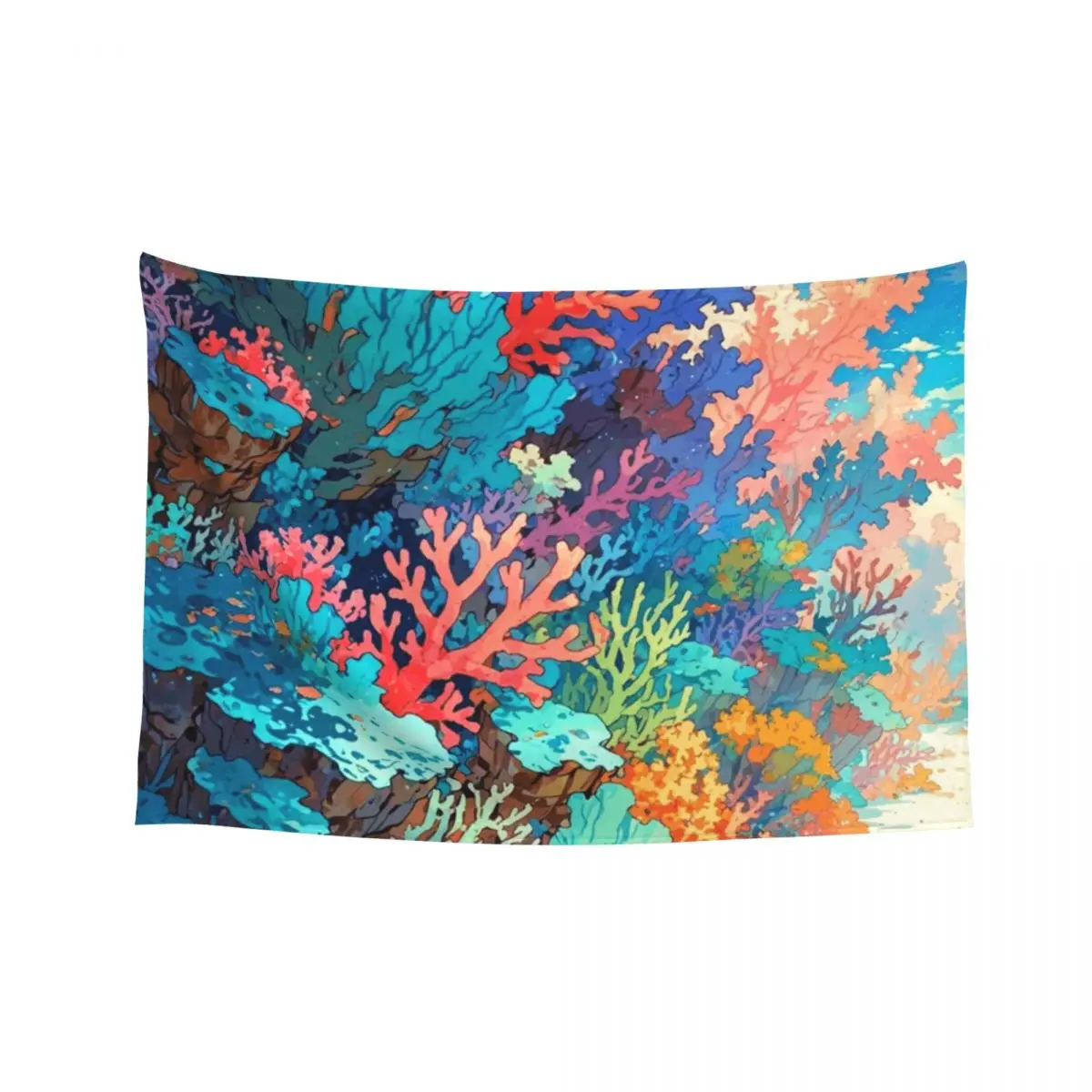 

Coral Reef - Sian Ka'an Biosphere Reserve Tapestry Decor For Room Decorative Wall Home Decorating Tapestry