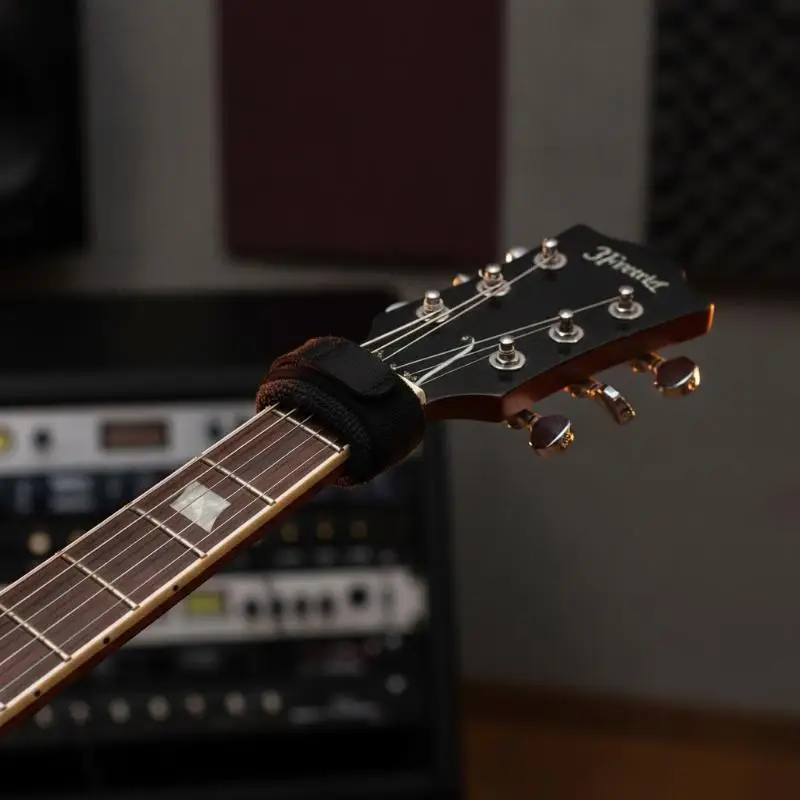 Einfach zu installierende Gitarrensaiten-Dämpferwickel zur Geräuschreduzierung, Bündel-Schalldämpfer für Bass, Ukulele, Kinder und Erwachsene, Gitarrenanfänger – Detail 8