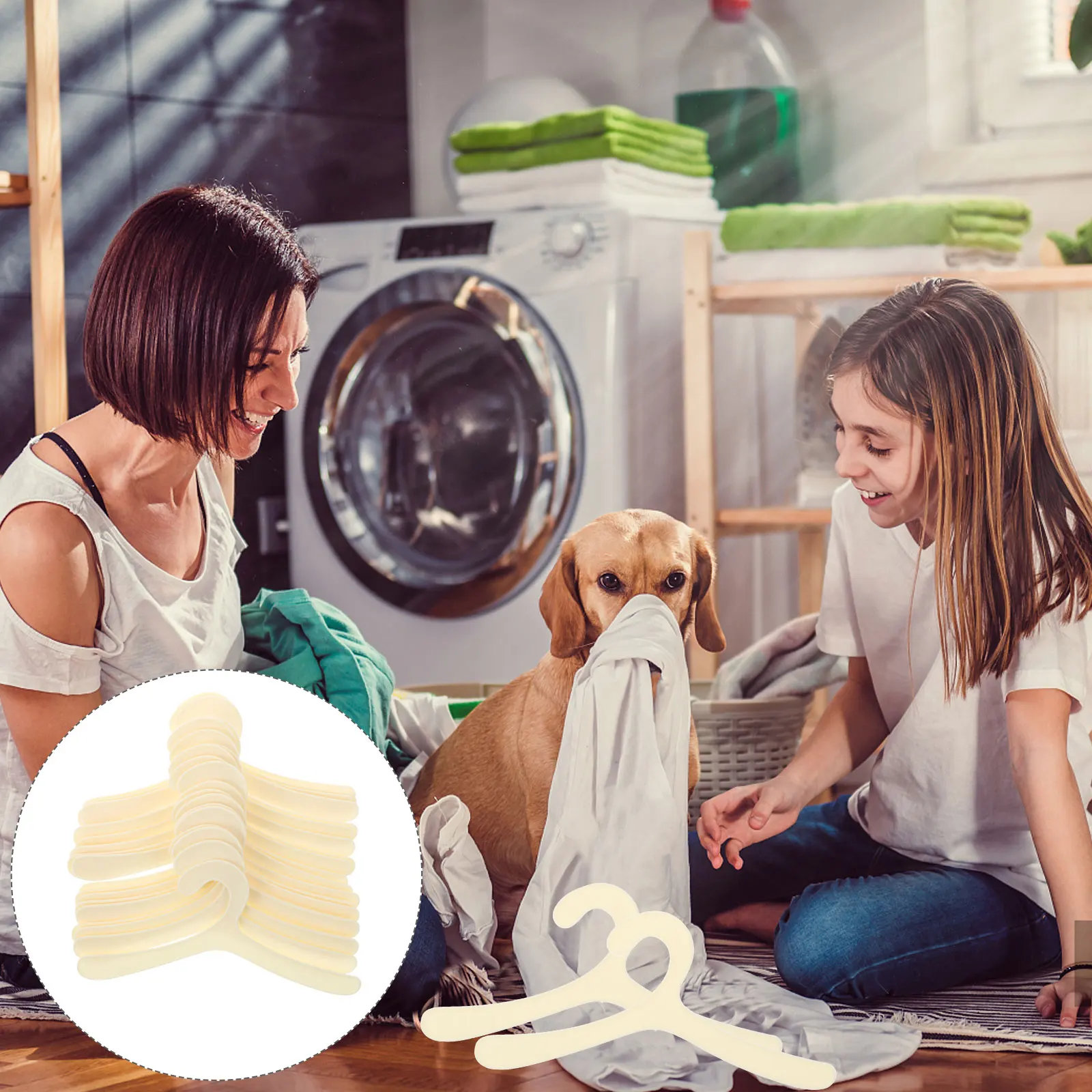 

20 Pcs Pet Clothing Hanger Clothes Hangers Mini Storage Rack Small Coat Plastic Cat for Dog Baby Organizer
