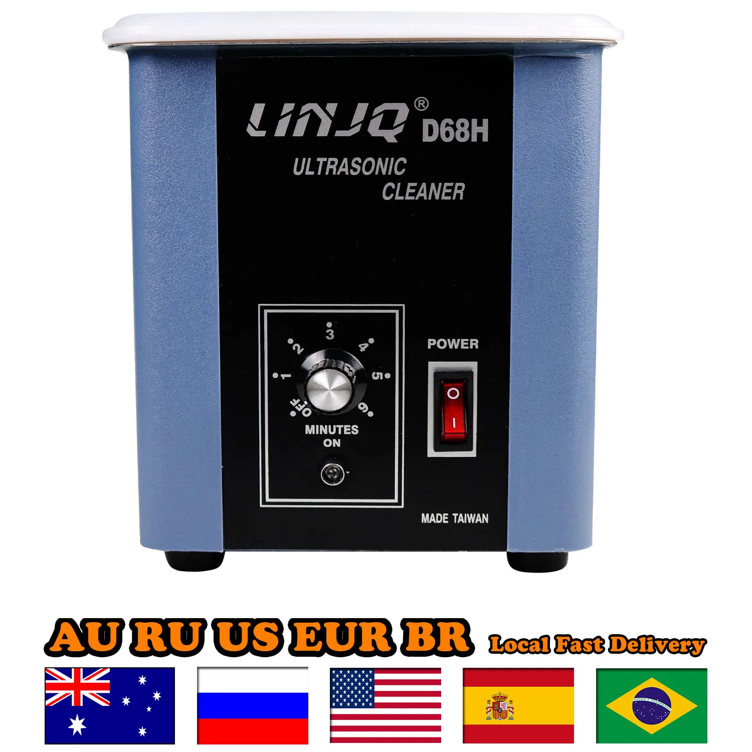 Ultrasonic Cleaner Digital Timer and Basket Multiple Cleaning Mode for Lab Tools, Metal Parts Auto Parts, Engine Parts, etc 2L