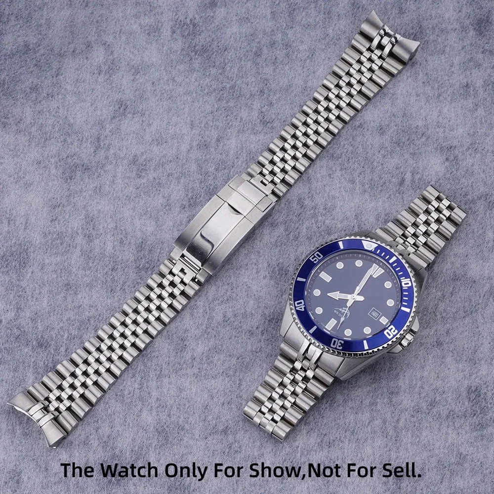 

Ремешок для часов Casio MDV-106, 22 мм, из стали 316L, серебристый, с цельными изогнутыми концами, браслет-жубиле, с застежкой-ракушкой Oyster