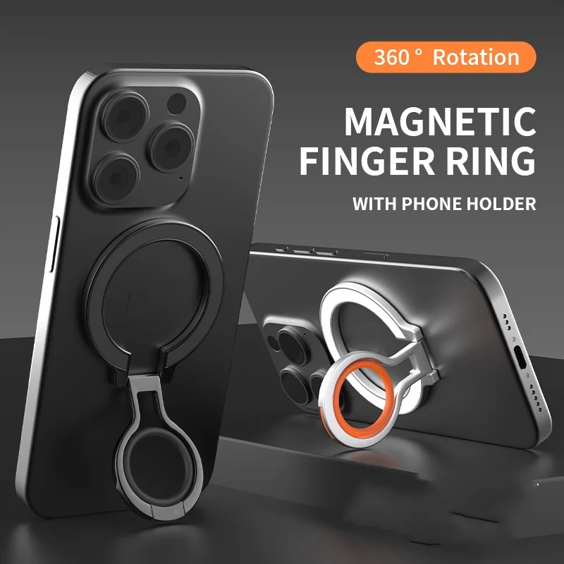 

Mobile Phone Finger Ring Magnetic Holder for Magsafe Magnet Bracket 360° Degree Rotation Stand
