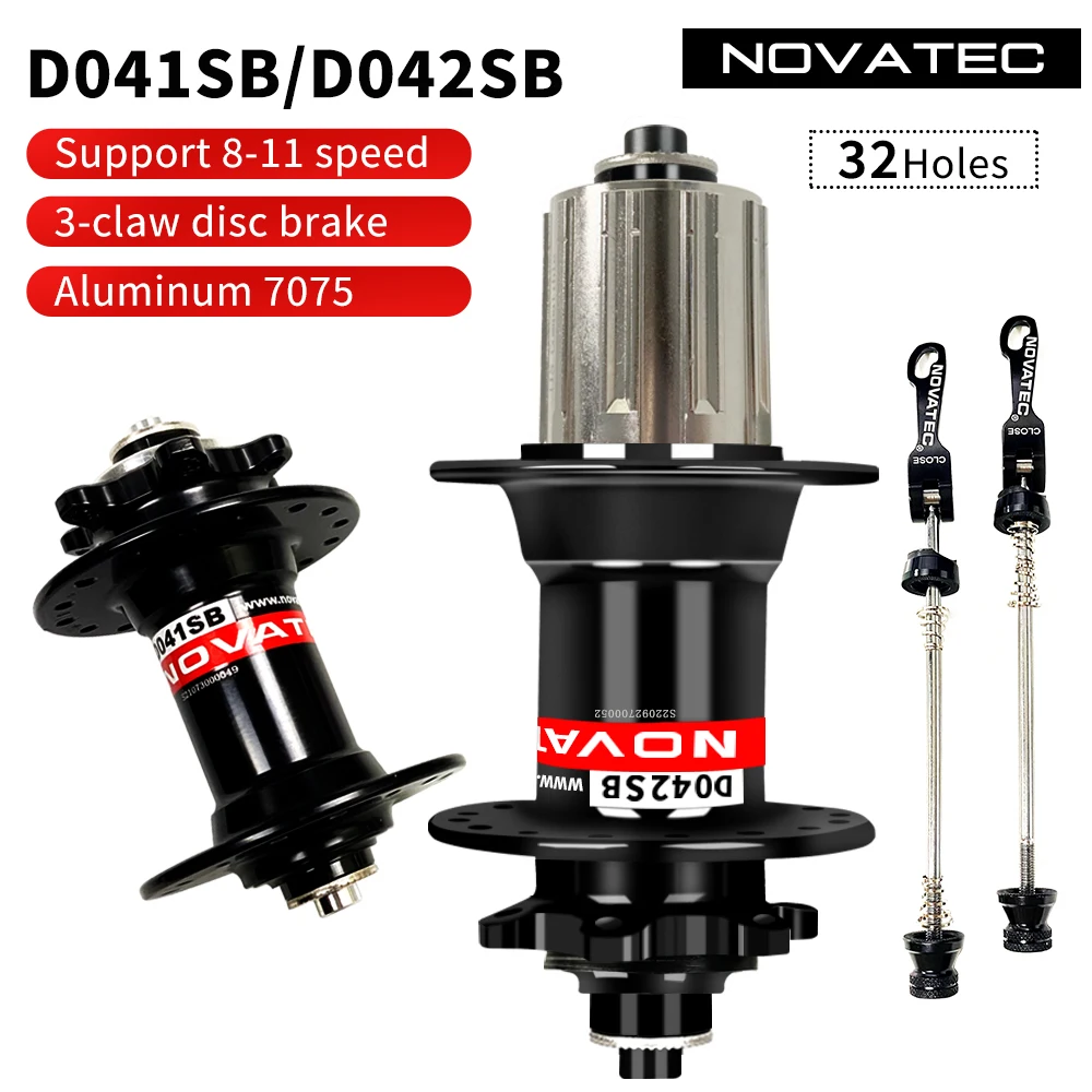 

NOVATEC Mountain Bike Hub D041SB D042SB 32/36 Holes Mtb Bushing for 8/9/10/11 Speed MTB Disc Brake Hub Mtb Hubs 32H mtb hubs