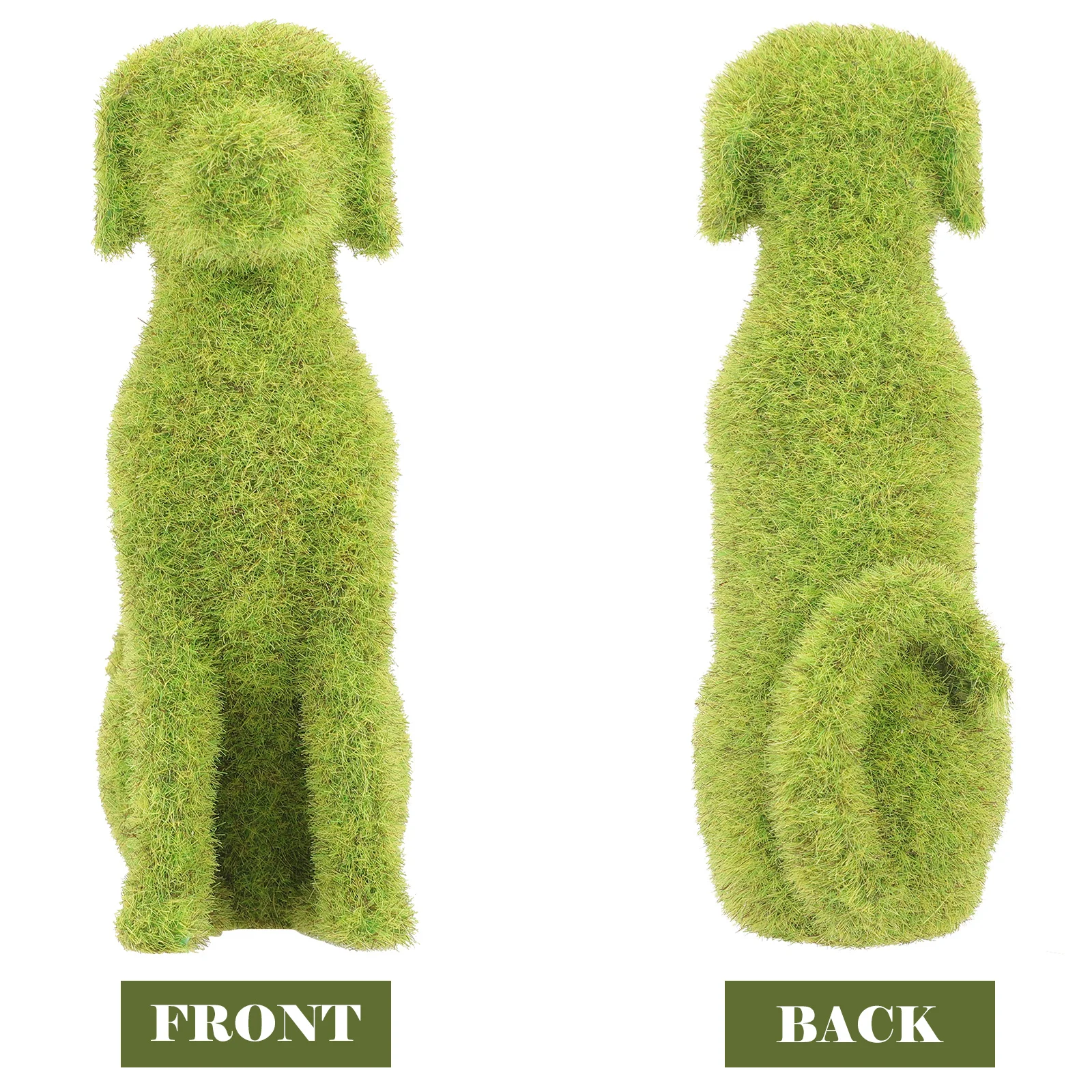 

Outdoor Garden Patio Lawn Decoration Simulation Flocking Animal Green Small Animal Ornament Exquisite Craft for Yard Landscape