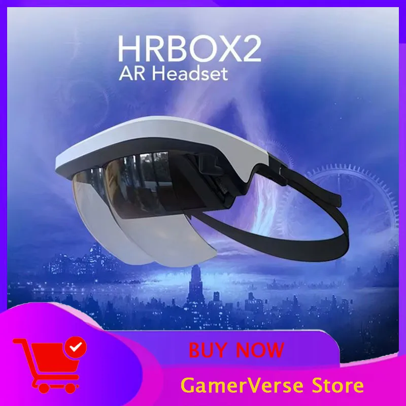 HRBOX2 3D Smart AR-Brille Video Augmented Reality Headset VR-Brille für Smartphones 3D-Video und Spiel Augmented Reality