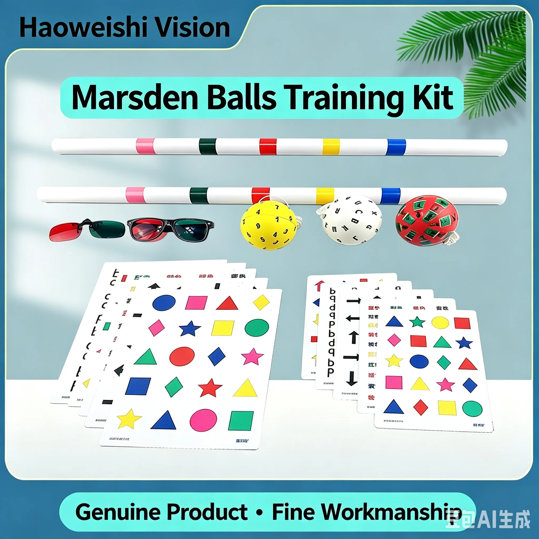 Orthoptic Marsden Training Ball Anti-suppression Saccade Training Ball Improve Hand-Eye-Brain Coordination Visual Therapy Equipm