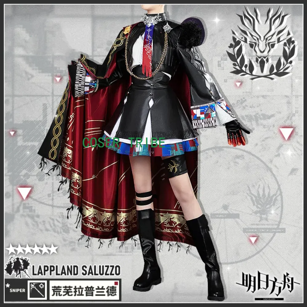 

COSER TRIBE Arknights Lappland The Decadenza Cosplay Costume Cos Game Anime Party Uniform Hallowen Play Role Clothes Clothing