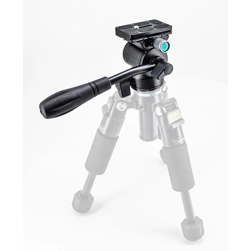 Mini Panoramic Tripod Head Hydraulic Fluid Video Damping Metal Head For Tripod Monopod Camera Holder Stand