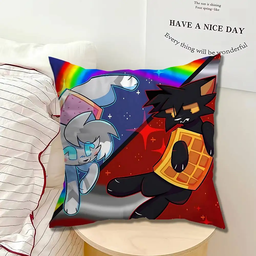 Funny N-Nyan Cat Pillow cases Sofa cushion cover home bedroom room decoration