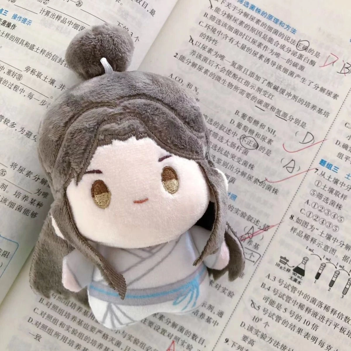 Anime Tian Guan Ci Fu/Heaven Official's Blessing Xie Lian Hua Cheng Cosplay Cotton Doll Printed Cute Pendant  Ambitus Gift