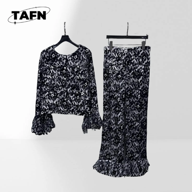 

Изящный женский комплект длинных брюк для офиса и повседневного использования. Комплект женских длинных брюк — идеально подходит для весенней и осенней моды AJ2929