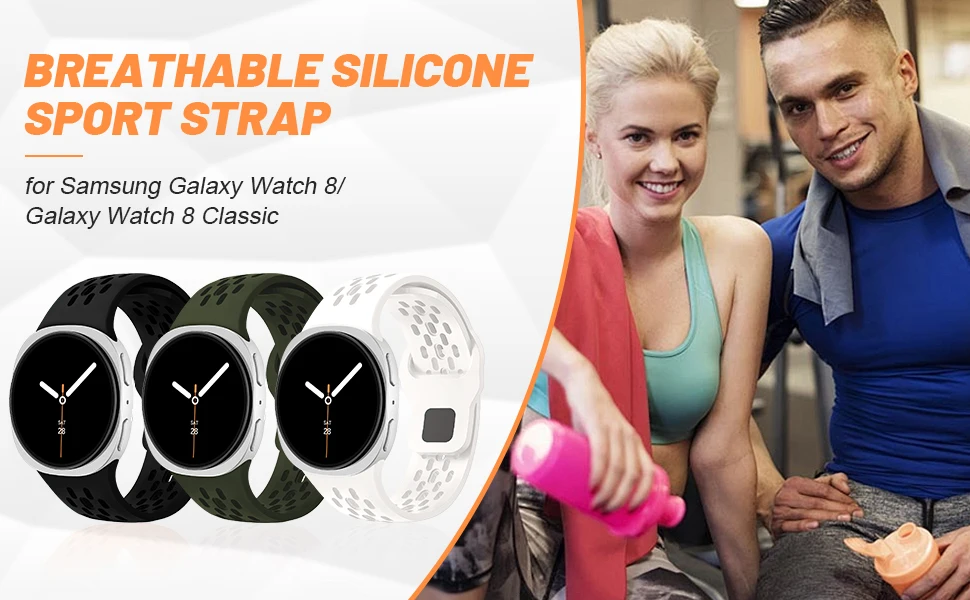 Sportarmband für Samsung Galaxy Watch 8 Armband 40/44mm Armband Correa Galaxy Watch 8classic 46mm Silikonarmbänder Zubehör – Detail 1