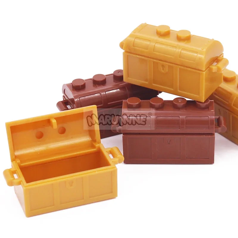 Marumine City Accessories MOC Bricks Basket for Bread Fruit Food Barrel Container Pirate Treasure Box 30150 61780 2489 4738 4739