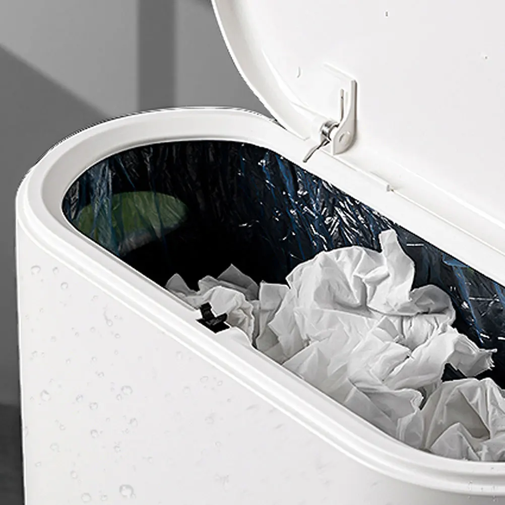 25 قطعة سلة المهملات نوع الدفع أبازيم التوافق العالمي أقفال غطاء القمامة تركيب بسيط أقفال سلة المهملات لراكون #4