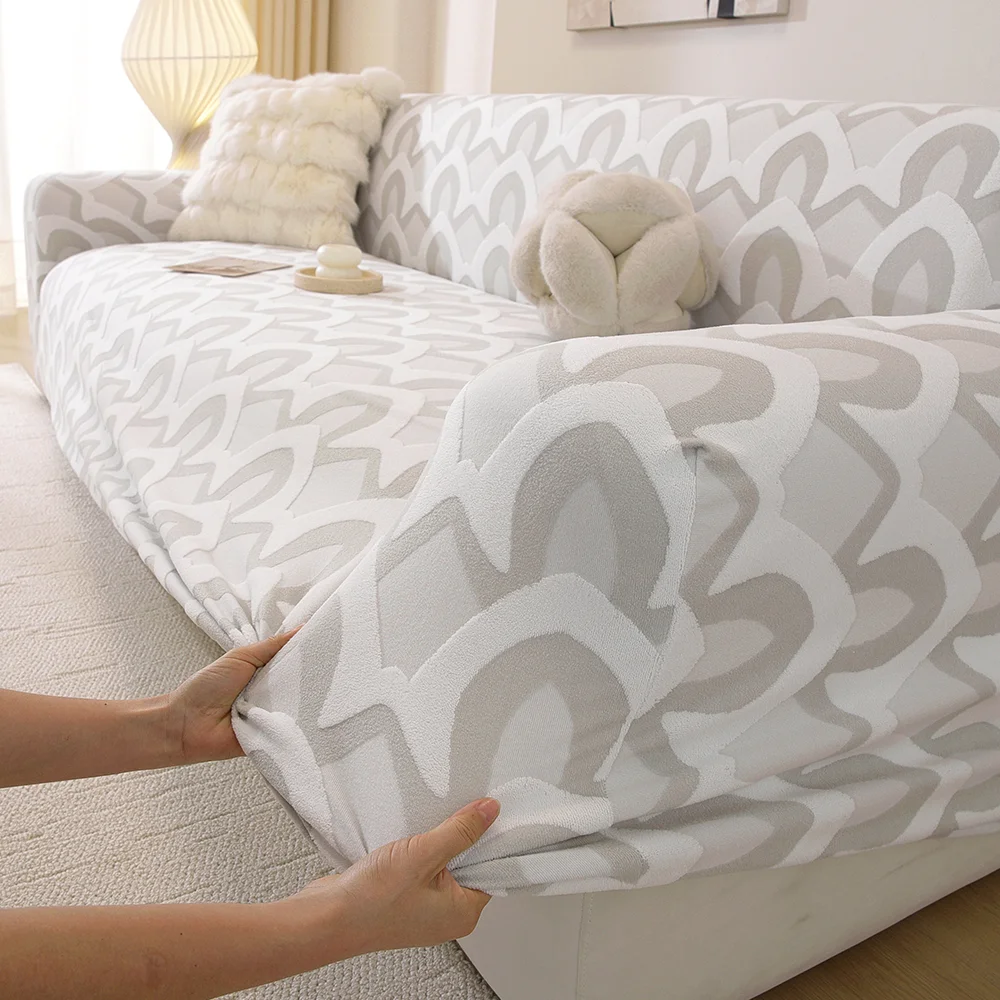 Soft Comfortable Dust-Proof Sofa Cover Fully Protective Machine Washable Highly Elastic Pet Friendly Couch Protector