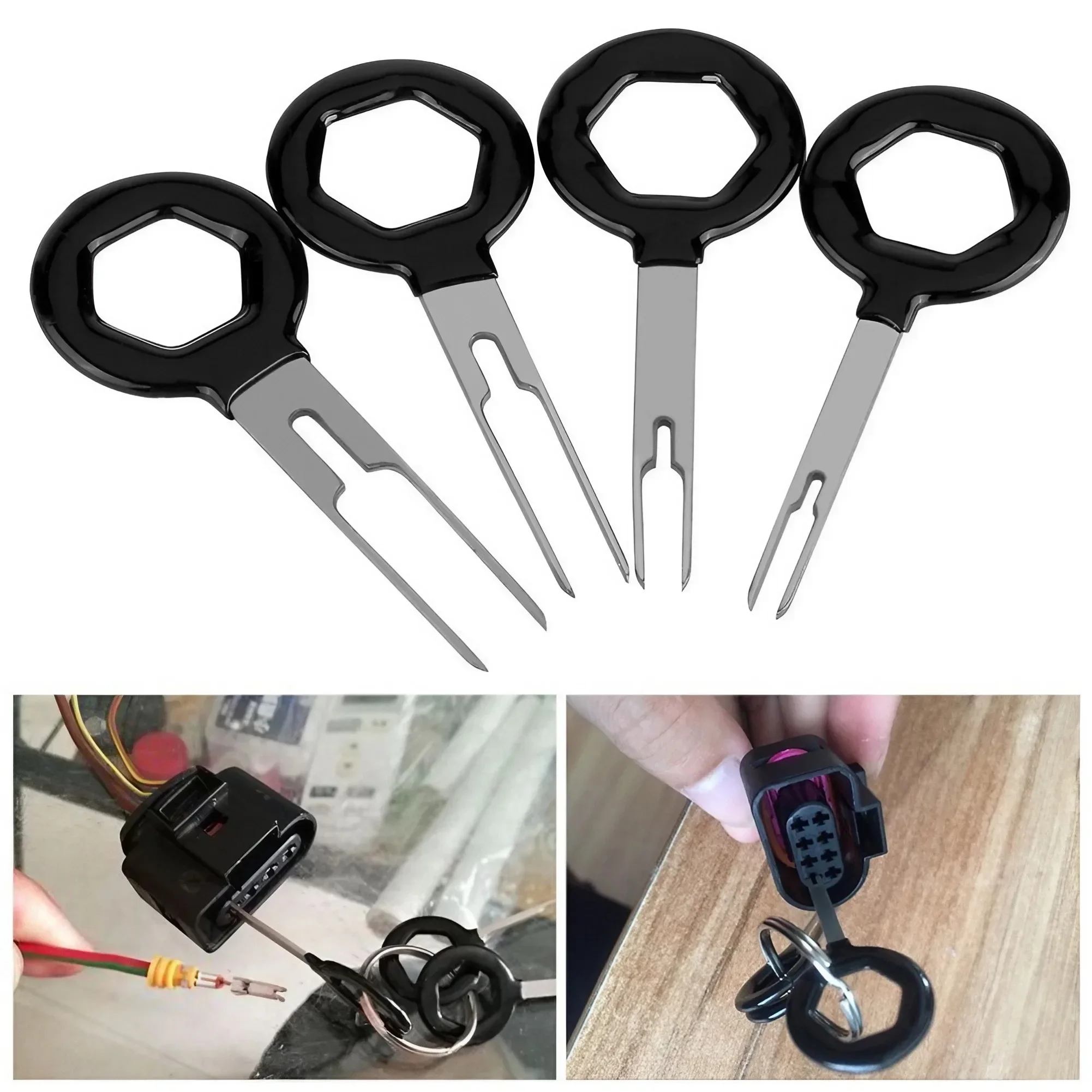 Car Plug Terminal Removal Tool Electrical Wire Crimp Connector Stainless Steel Pin Extractor Picker