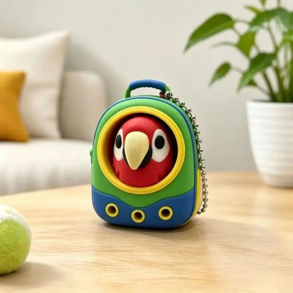 3D Printed Mini Pet Backpack Click Cute Press Design Fidget Keychain Kawaii Style Cute Cartoon Pendant Decoration Office Desk