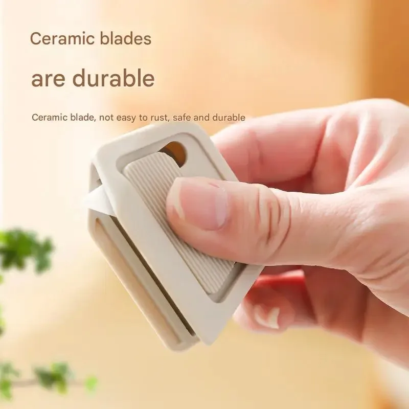 Automatic Retractable Mini Ceramic Safety Box Cutter Magnetic Rustproof Blade Non-Slip Grip Package Opener Unboxing Tool