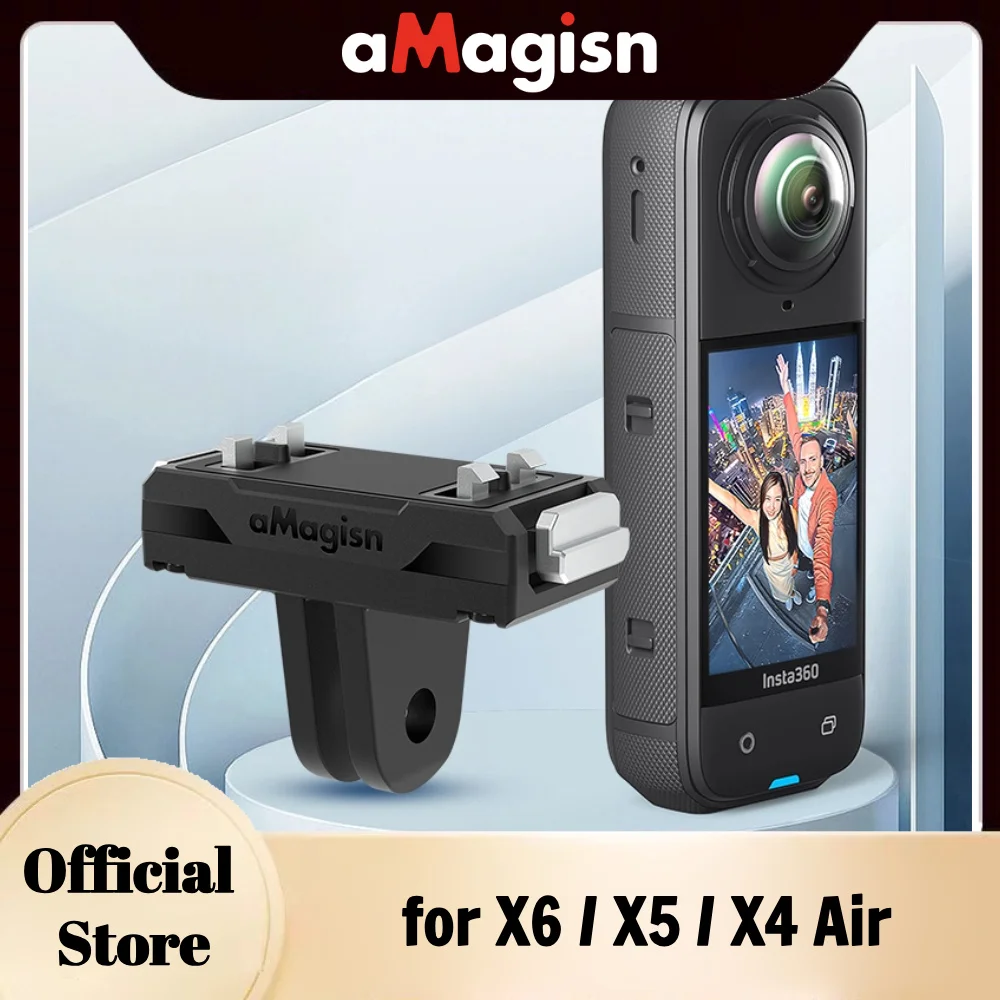 aMagisn Schnellwechselhalterung für Insta360 X6 X5 / X4 Air / Ace Pro 2, Magnetfuß für Insta360 Zubehör, nicht für X3 X4