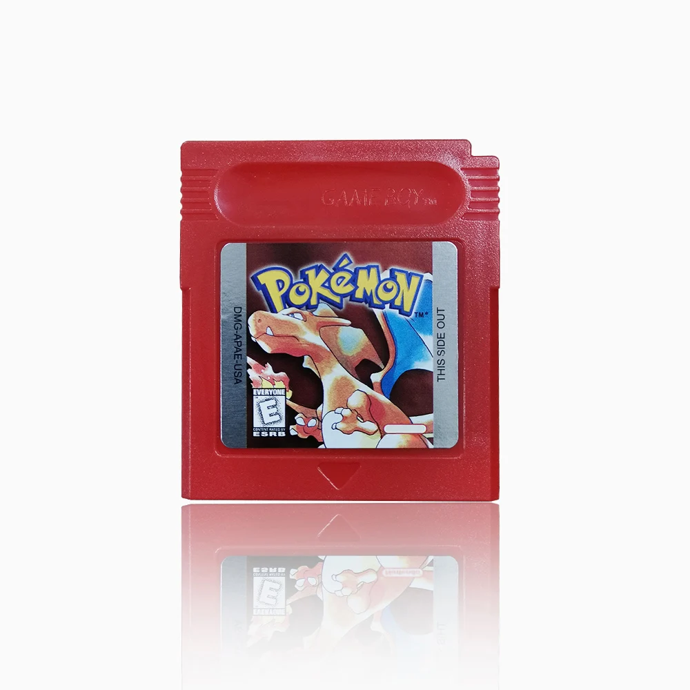 Energiesparende 5-Sprachen-Version Pokemon GBC Spiel Rot/Kristall/Blau/Gelb/Gold/Grün/Silber Videospielkassette