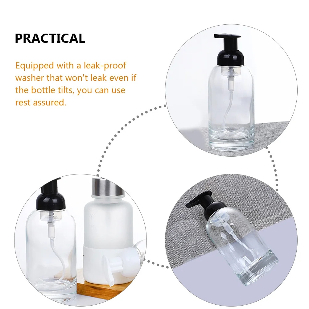 الصحافة مضخة زجاجة فارغة إعادة الملء غسول موزع زجاجة شامبو مانعة للتسرب موزع صابون الحمام السفر هلام الاستحمام #5