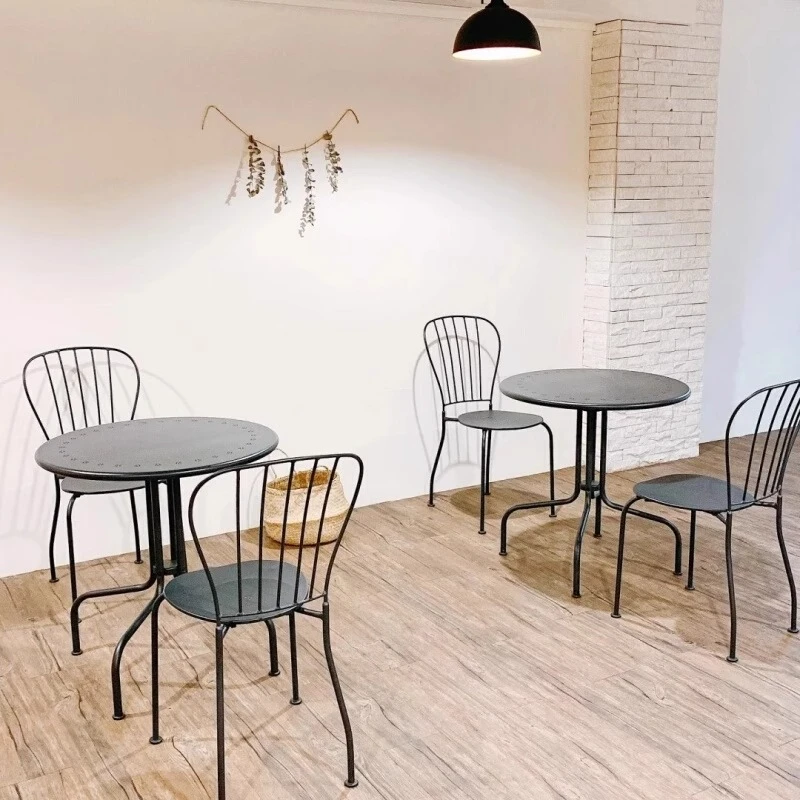 Courtyard Bar Table and Chair Combination Outdoor Camping Outdoor Tea Leisure Chairs Cafe Restaurant