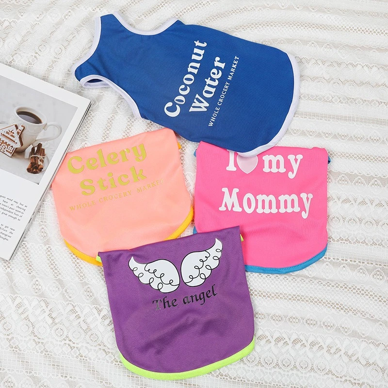 

Three Bears Solid Pet Summer Clothes for Small Dogs High Elastic Puppy Vest Sweatshirt Summer Cool Lightweight Cat Clothing