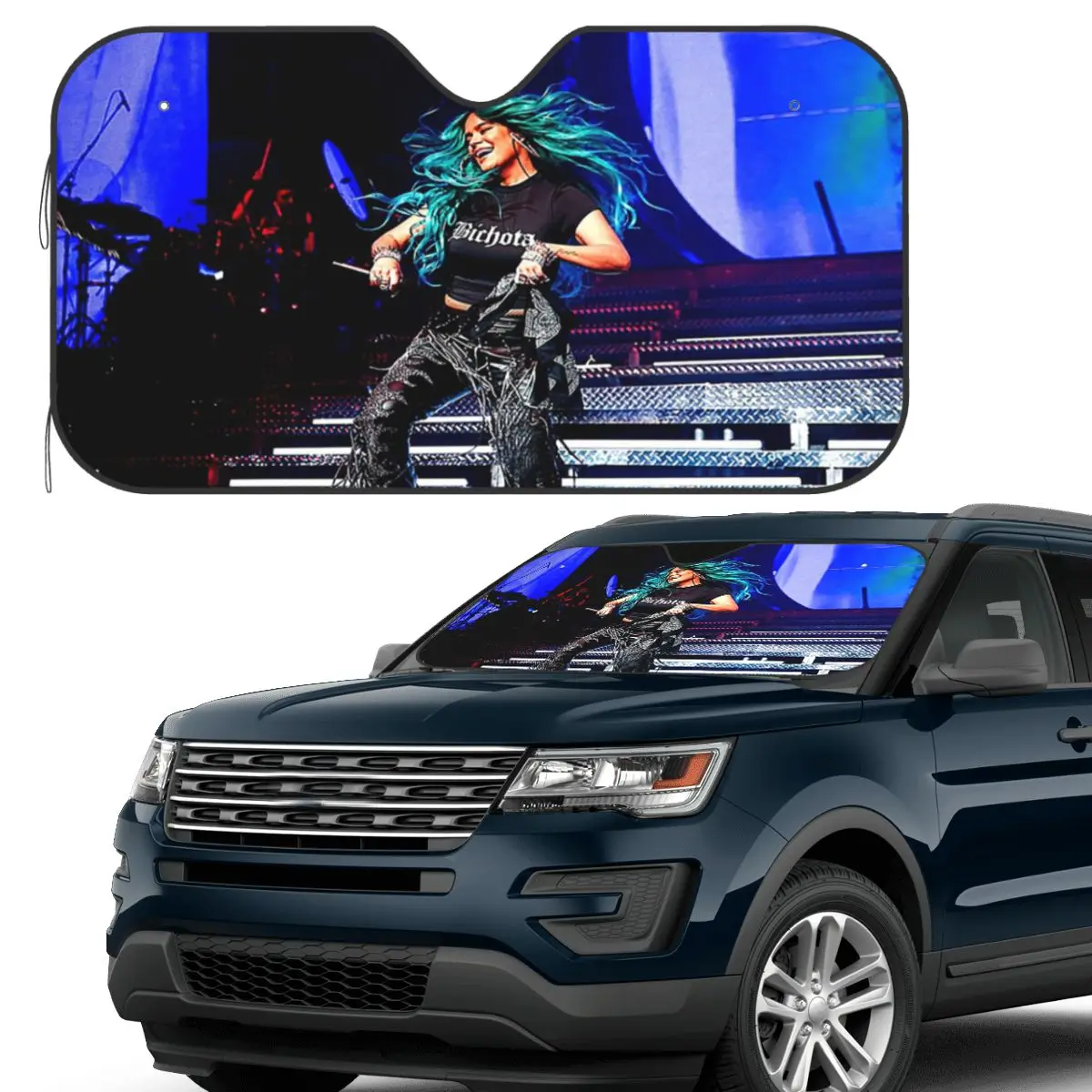 

Karol G Sunshade Windscreen Car Front Windshield Window Sun Visor Accessories Covers