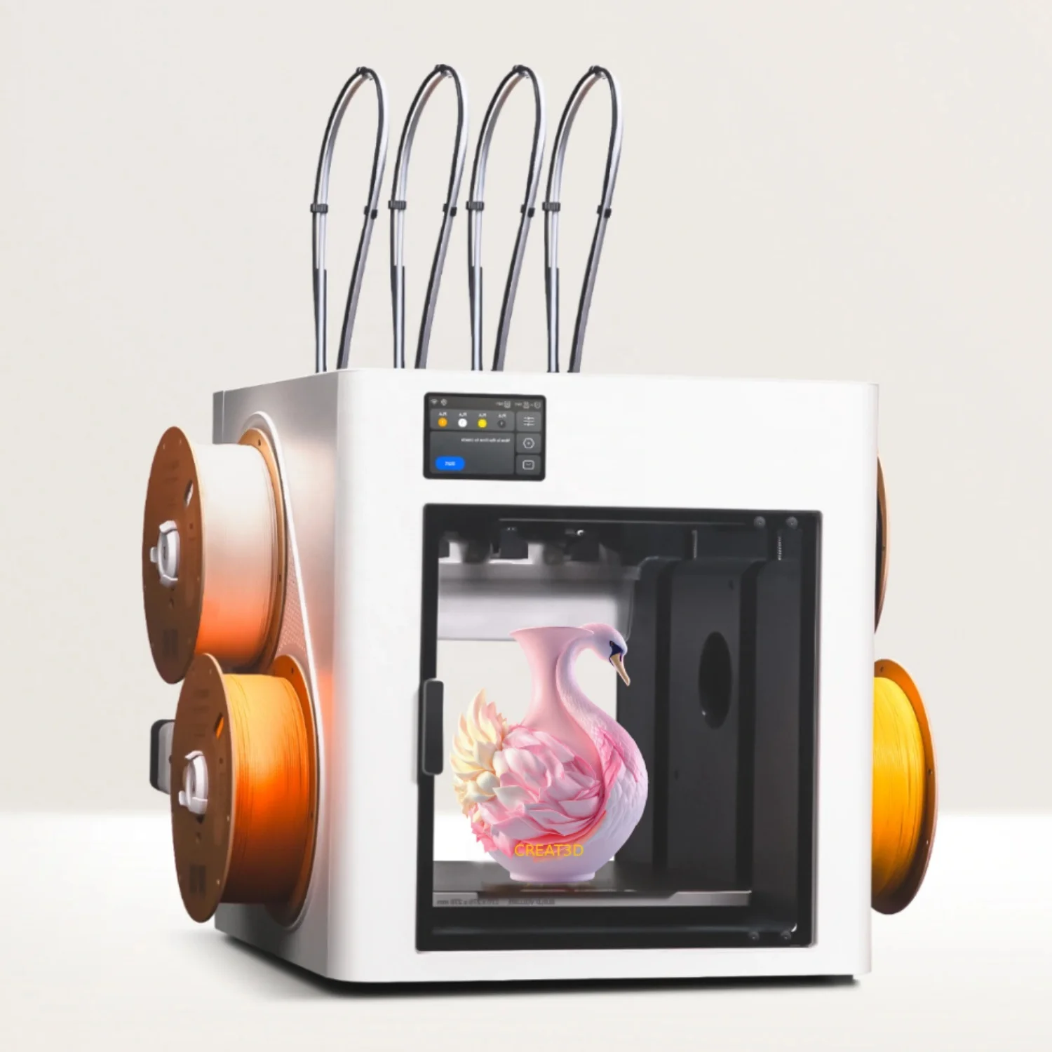 

Four Extruder High Speed 500mm/s Large Print Size 270mm * 270mm* 270mm Automatic Multi-color FDM 3D Printer