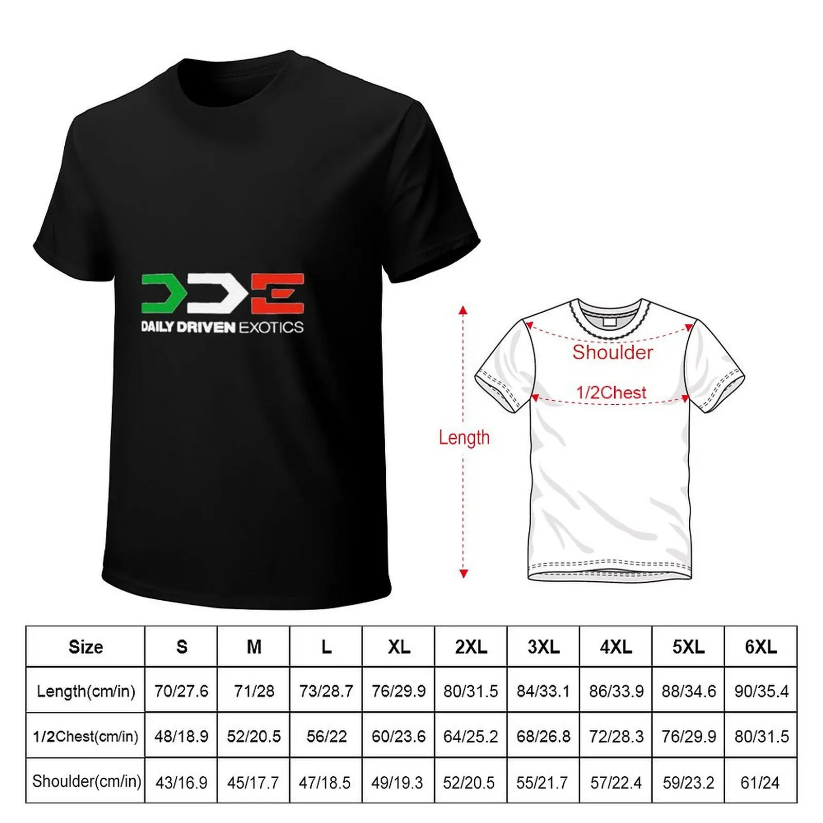 DDE Daily Driven Exotics T-Shirt Work Wear Simple Tee Shirt