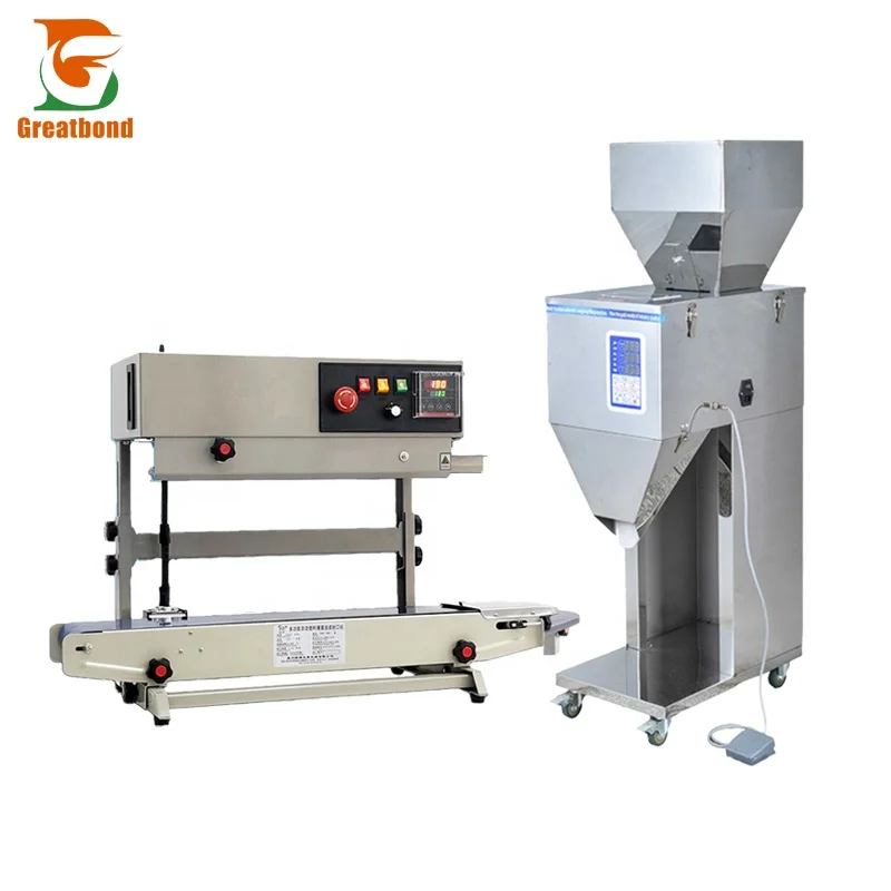 1kg Low Price Pasta Chilli Powder Pack Grain Tea Continuous Belt Type Food Dispenser Vertical Sealing Weighing Filling Machine