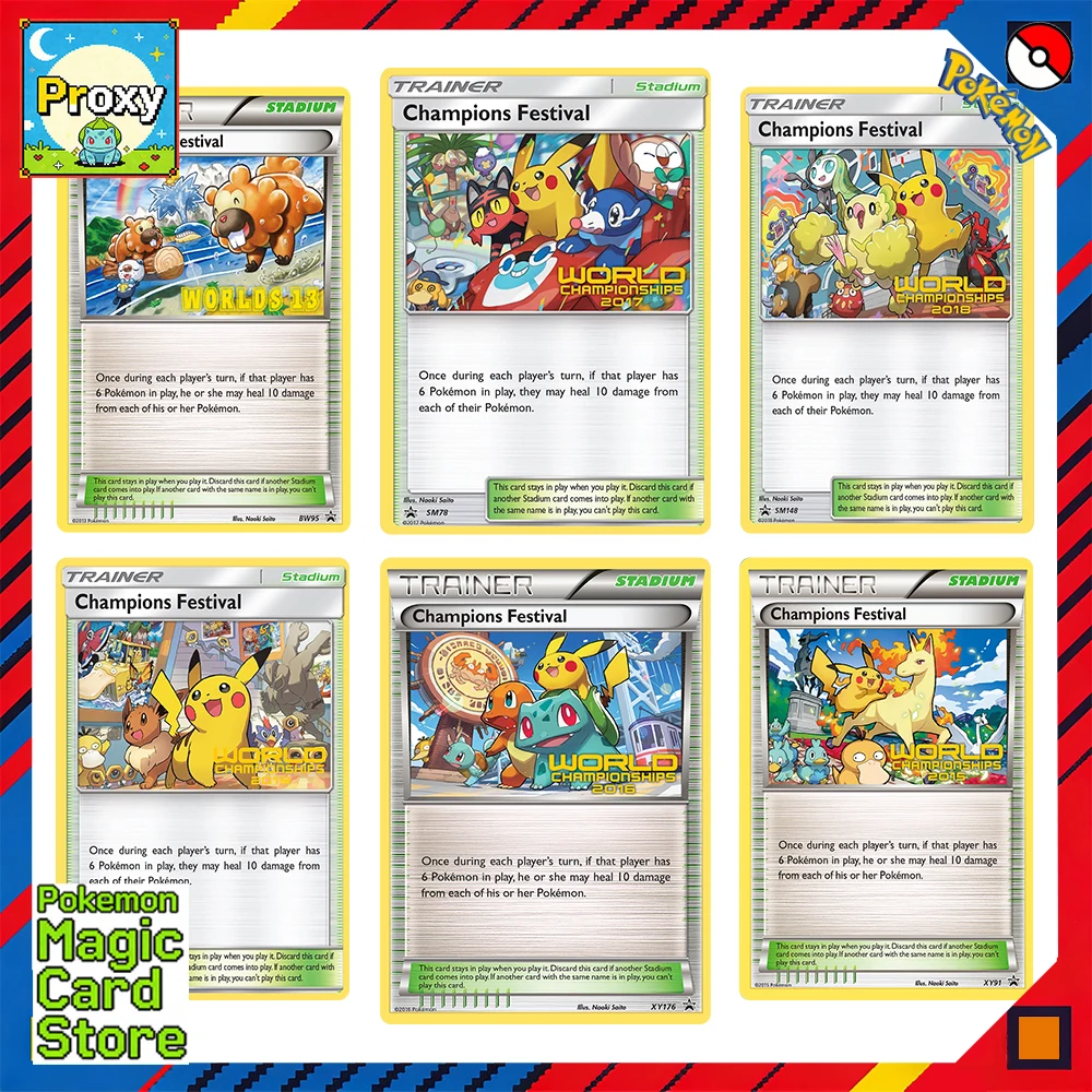 Karty Pokemon PKM Proxy Trenerzy Mistrzowie Festiwalowe Promocje Czarno-Białe Słońce i Księżyc Pokemon PTCG Kolekcjonerskie Karty do Walki Prezenty