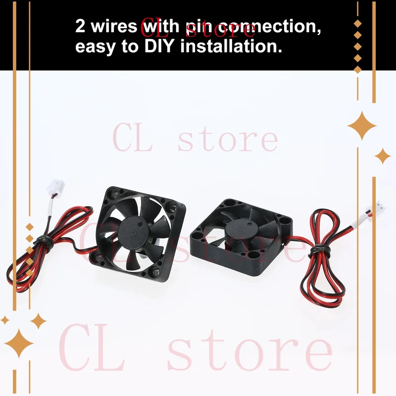 2pcs ET4 24V 4010 Cooling Fan 40*40*10mm 2pin Terminal for Anet ET4 ET4X ET4PRO 3D Printer Extruder Hotend parts