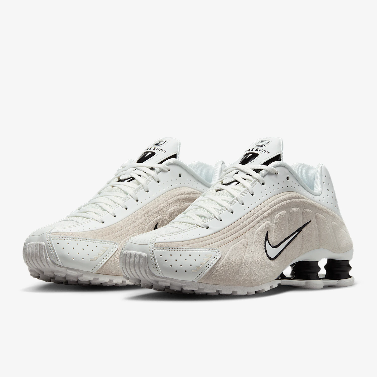Nike Authentic Shox R4 Zapatillas para correr con amortiguación de columna de aire transpirables para mujer HQ7739-100