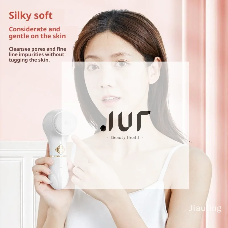 3 في 1 الكهربائية سيليكون فرشاة الوجه الأنظف الاهتزاز الدورية تدليك المسام التطهير أداة مقاوم للماء الجمال أداة