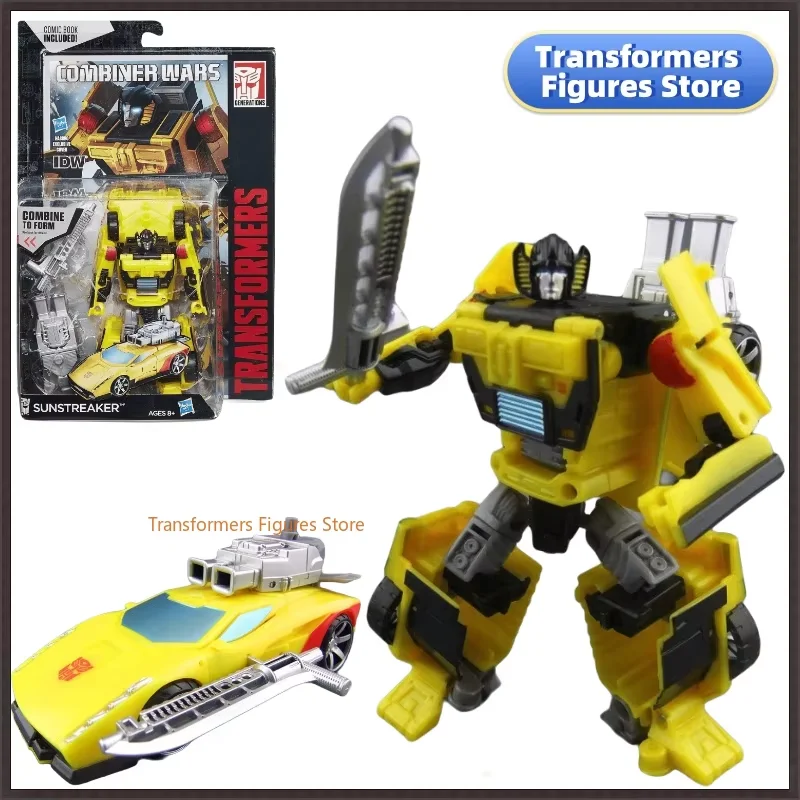 

В наличии Трансформер G серии CW D Class Sunstreaker Фигурка Аниме Модель робота Праздничный подвижный робот для мальчика Коллекционный подарок