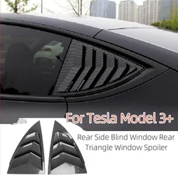 For Tesla Model 3 Highland 2024 Rear Window Louvers Rear Triangle Window Shade Spoiler Bodykits For Tesla Model 3 Modification