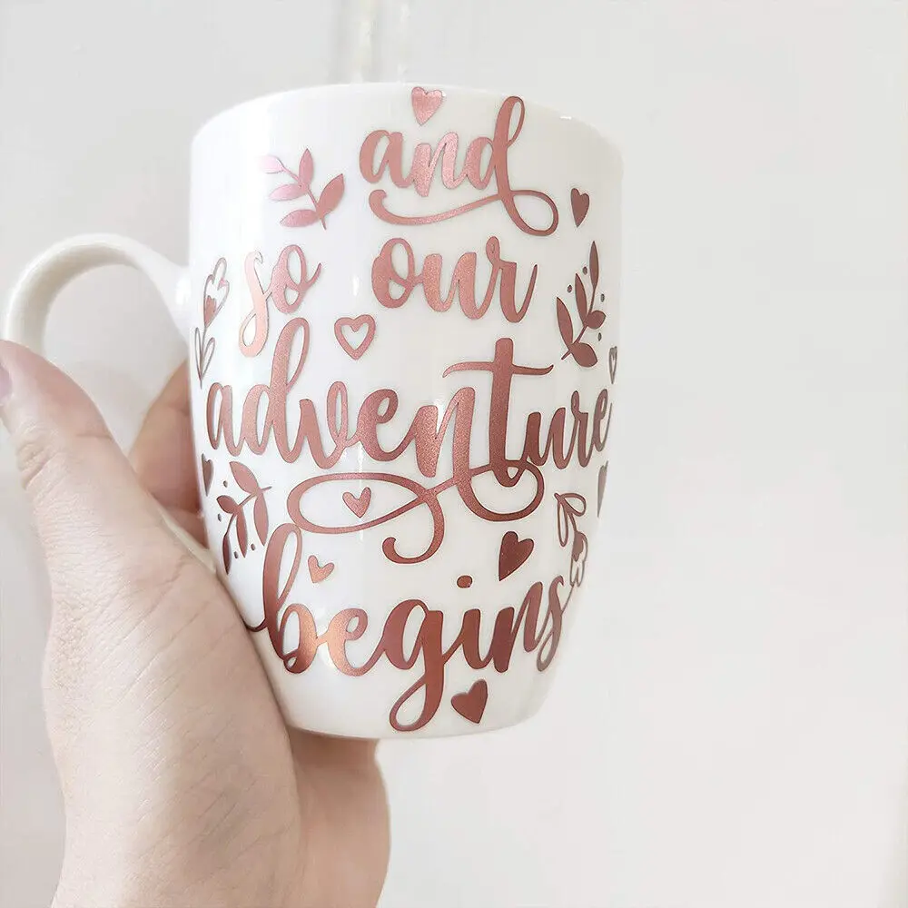 Matte Metallic Adhesive Craft Vinyl Making Window Mug Decal Decoration DIY Making Xmas Festival Gifts Cards Easy to Weed For cut