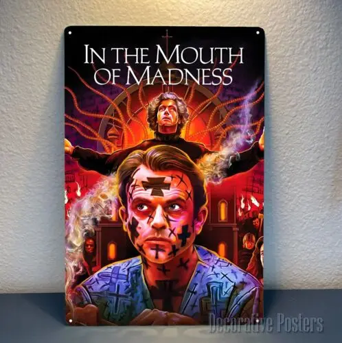 Y1,In the mouth of madness Movie Metal Poster - Sign Size: 20x30cm ()  -aluminum