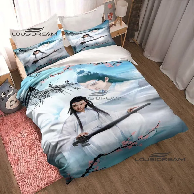 The Untamed Drama Bedding Set 3D Printing xiao zhan Home Decoration Boy Girl King Size Bedding Set Quilt Cover Pillowcas