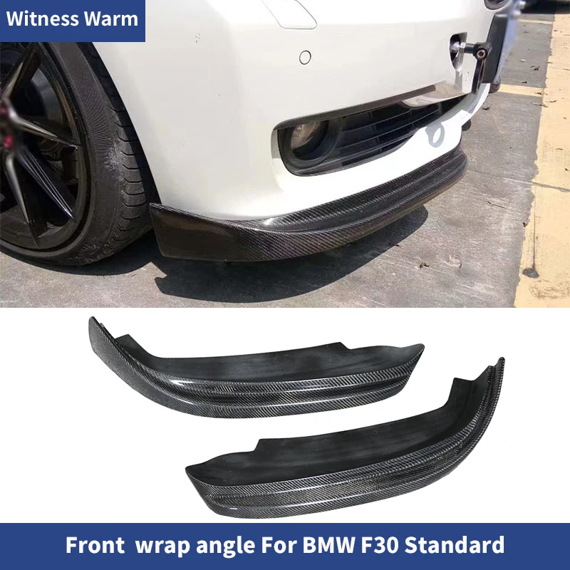 

Car Front wrap angle Bumper Splitters Spoiler Lip For BMW 3 Series F30 Standard Sedan 2012-2015 Carbon Fiber / FRP