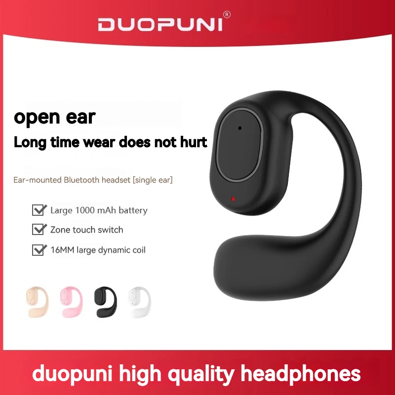 

DUOPUNI Wireless Headphones Bluetooth Earphones Headset Gamer 30H Long Standby Touch Call Noise Reduction Business Earbuds