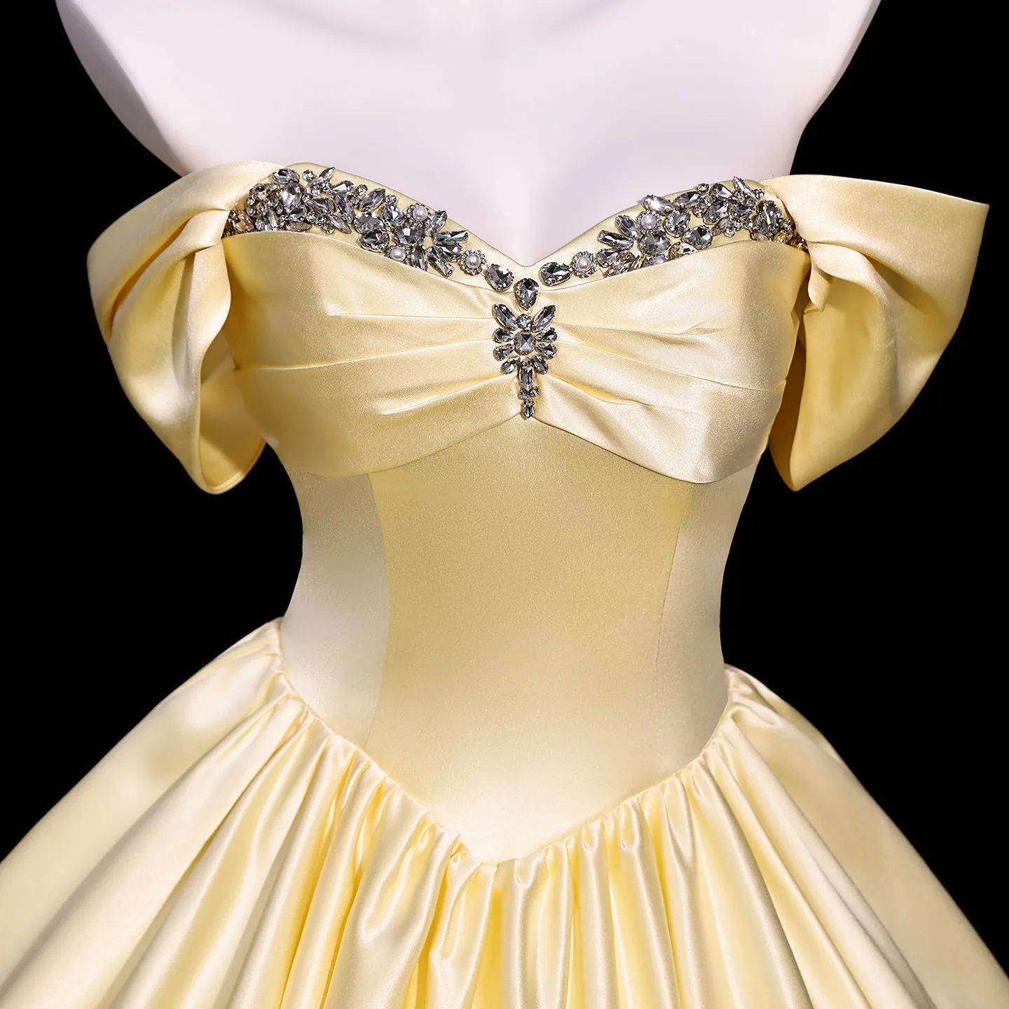 belle yellow quince dress 0 Quinceanera Morilee Vizcaya 89038 Princess Prom Ball Gown Princess Costume Light Yellow Quince Dress Princesa