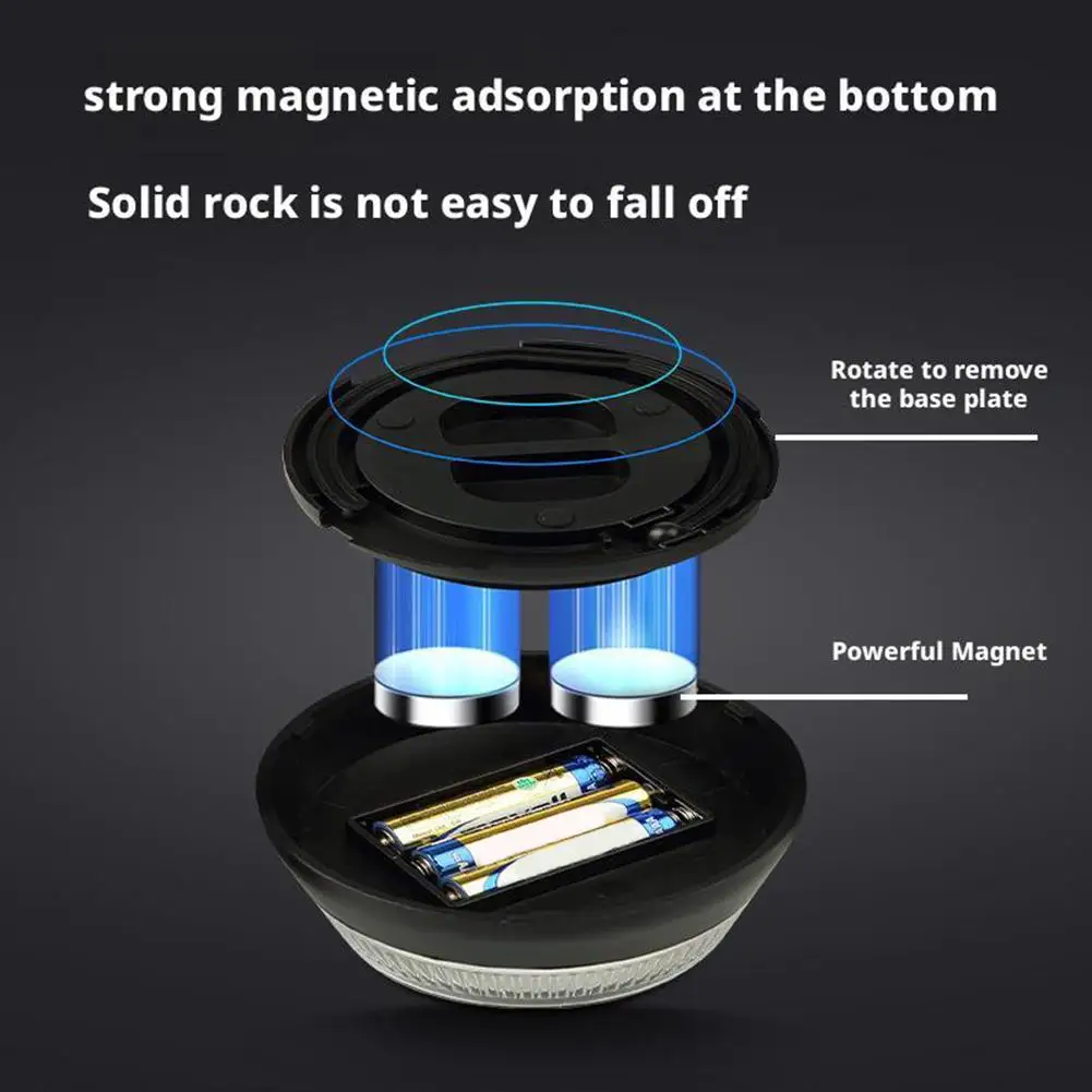 ضوء ستروب للطوارئ في السيارة - منارة فلاش LED فائقة السطوع مع حامل مغناطيسي، ضوء تحذير من المخاطر المقاوم للماء للمركبات #6