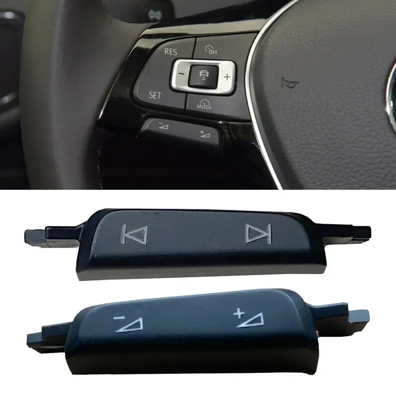 Steering Wheel Volume Controller Multi-purpose Volume Up Down Button Switches Key Covers Wheel Black Change Switches