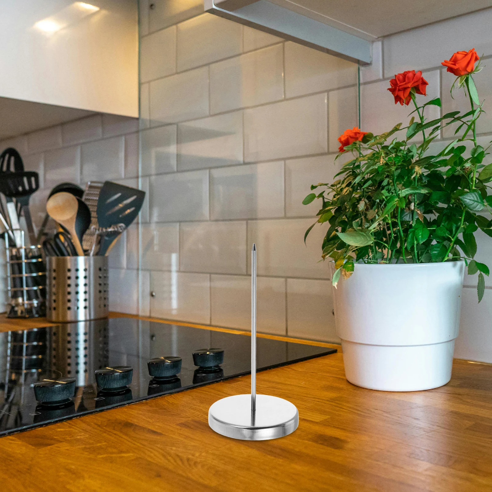 

Metal Invoice Holder Receipt Spike Base Check Ticket Spindle Restaurant Kitchen Counters Office Supplies