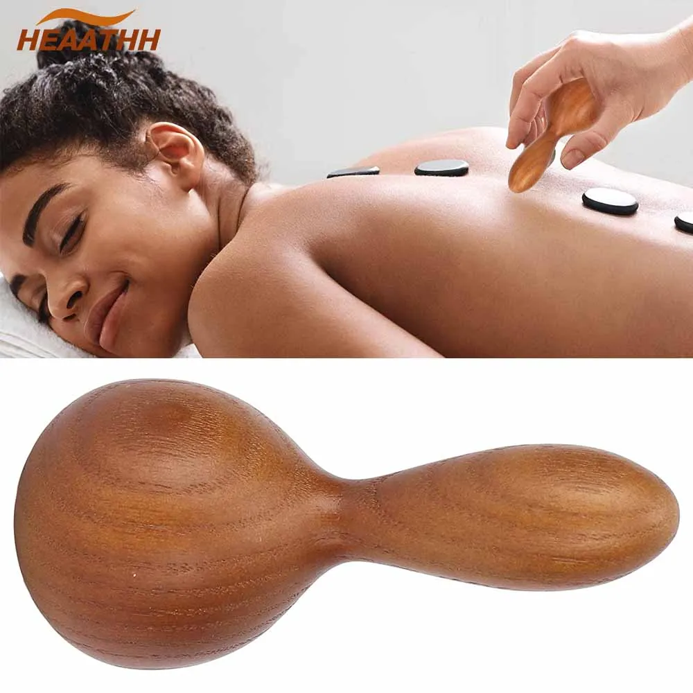 

1Pcs Multi-Functional Natural Wooden Massage Hammer Body Waist Thigh Massager for Cellulite Reduction Muscle Tension Women Men